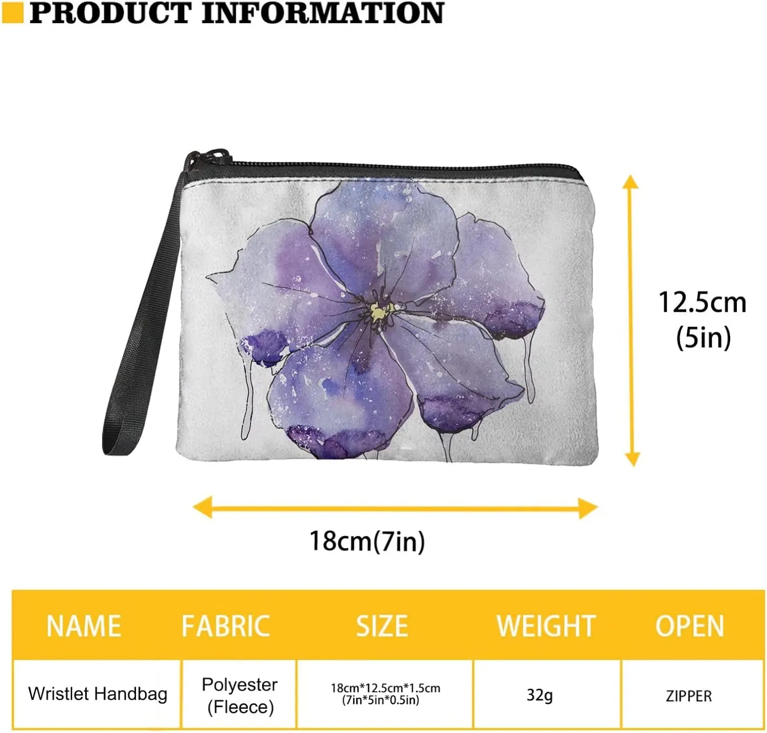 GIFTPUZZ Funny Christmas Deer Coin Purse for Women Men, Coins Credit Cards Change Pouch Zipper Wallet, Small Travel Handbag Organizer Wallets with Wrist Strap Red