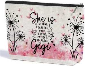 Gigi Gifts for Grandma Gigi Inspirational Makeup Bag Grandma Gifts First Time Grandma Gifts Grandmother Gifts Appreciation Gifts for Women Granny Grammy Nana Retirement Birthday Christmas Mothers Day