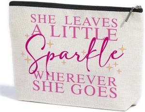 Inspirational Quotes Makeup Bag Motivational Cheer Up Gifts for Women Friends Bestie Mother Makeup Pouch Encouraging Friendship Appreciation Gifts Birthday Graduation Mothers Day Cosmetic Travel Bag