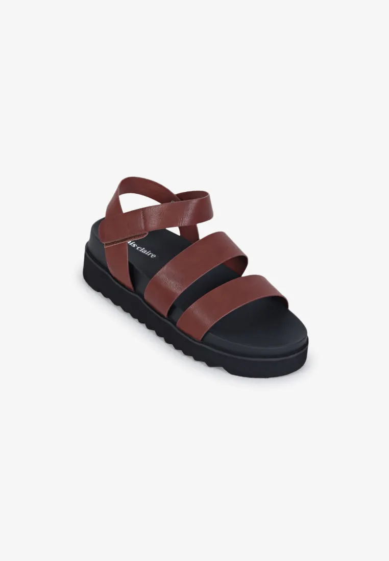 Journey Extra Chunky Sandals - Brown