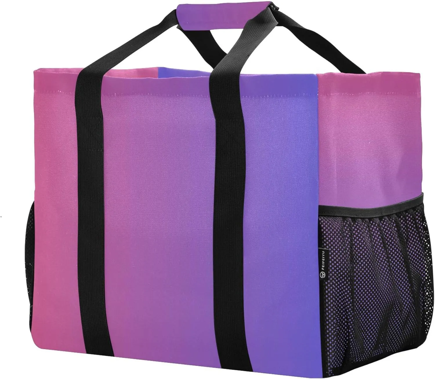 KLL Large Utility Tote Bag with Handles Foldable Sandproof Reusable Grocery Shopping Bags