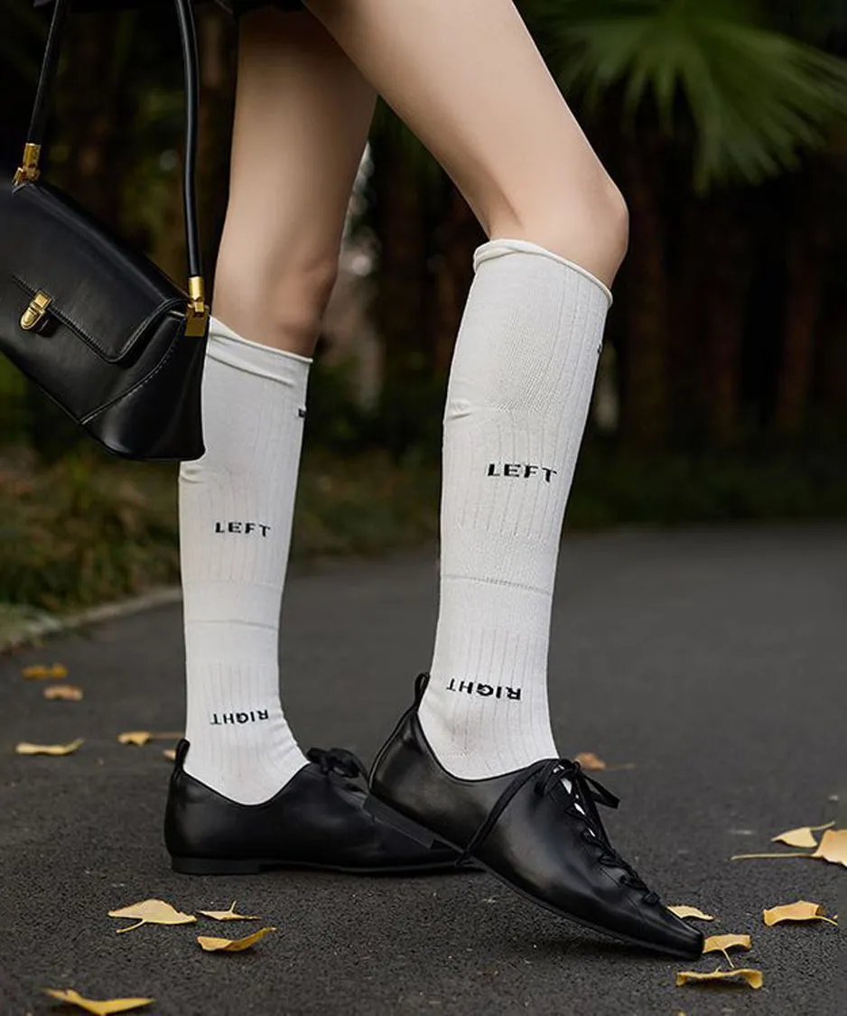 Lace Up Flat Shoes