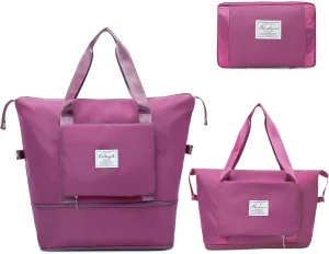 Large Capacity Travel Duffel with Detachable Strap, Lightweight Gym Bag, Waterproof Airplane Bag