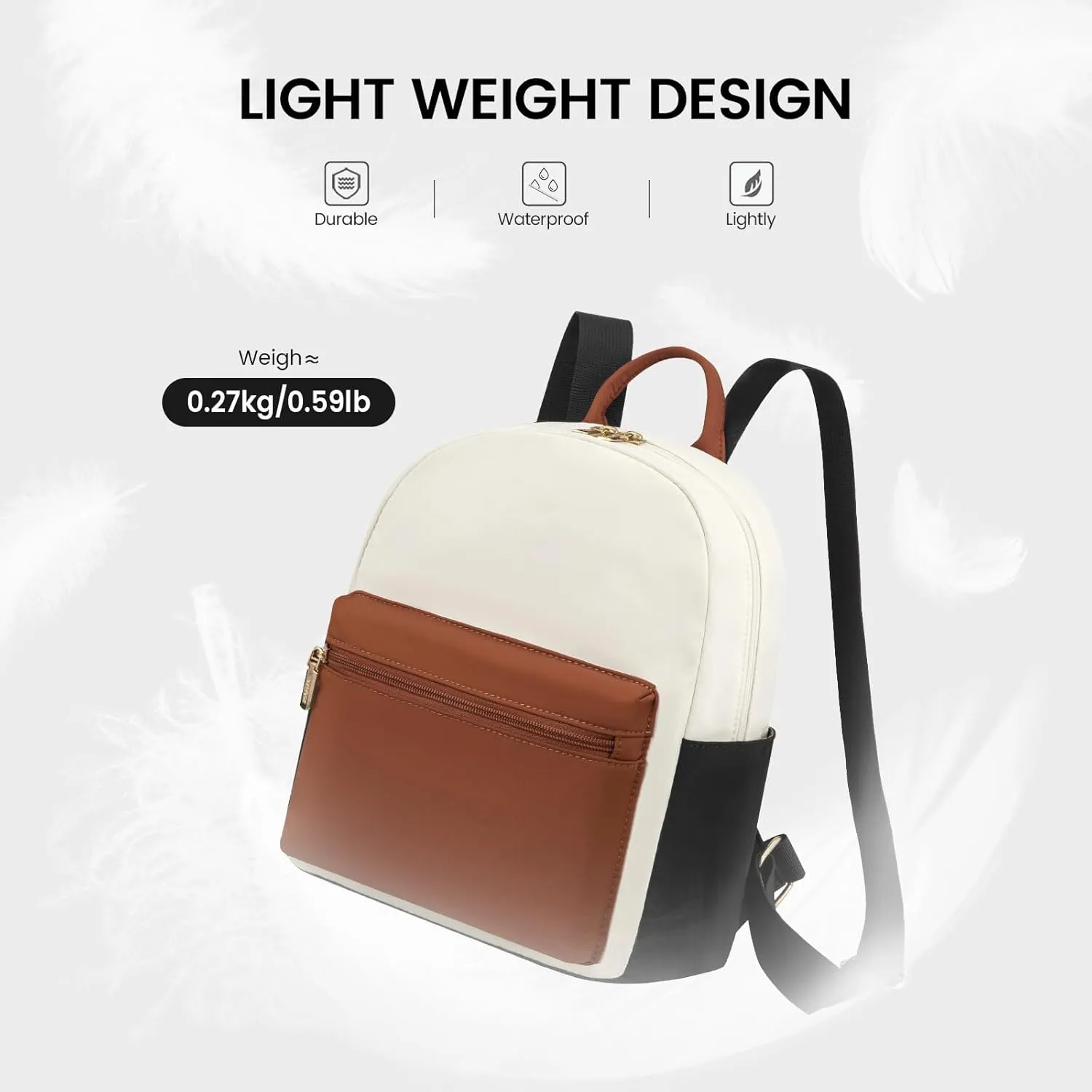 LOVEVOOK Mini Backpack for Women Light Weight Small Waterproof Backpack Purses Daily Backpack