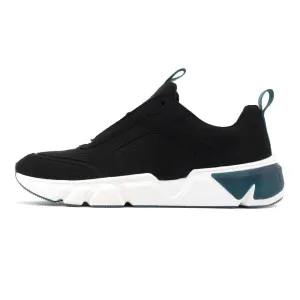 Low Top Lace Up Mesh Sneaker- Black Multi