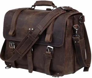 Men Briefcase Business Bag Large Leather Briefcase Male Case Shoulder Bag Office