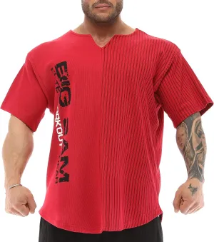 Men's Oversize T-Shirt, Cotton Fabric, Active Wear Short Sleeve Top