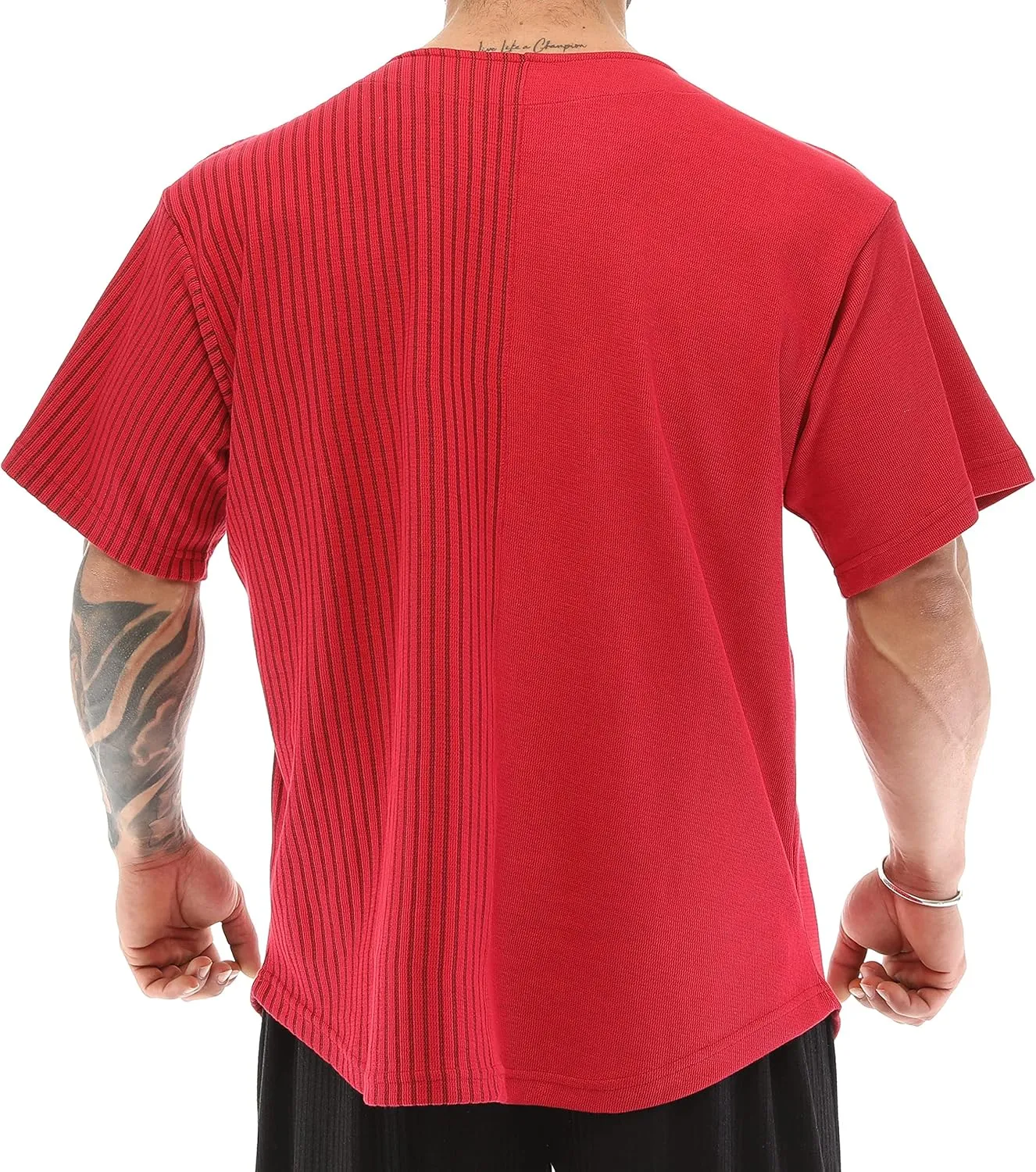 Men's Oversize T-Shirt, Cotton Fabric, Active Wear Short Sleeve Top
