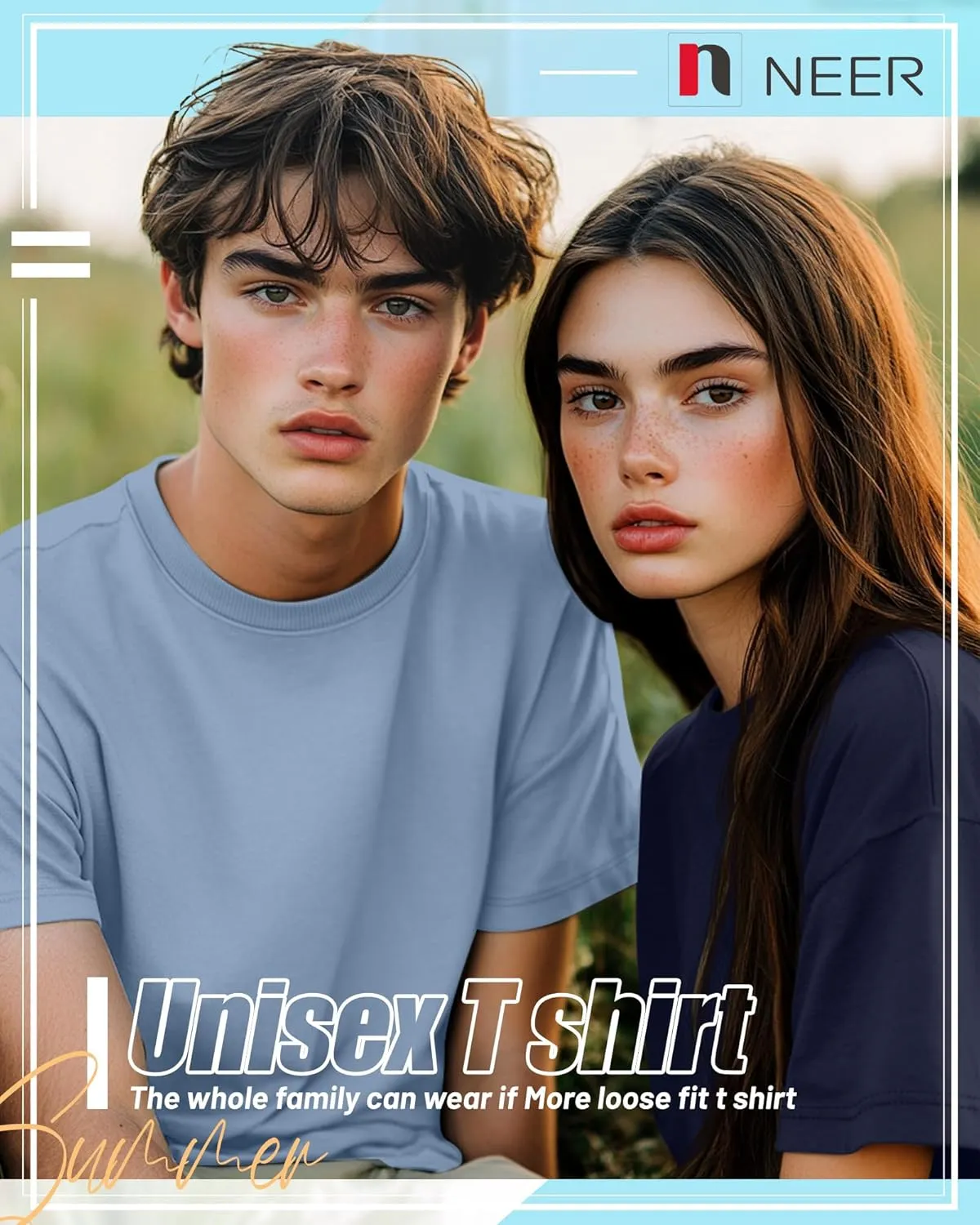 Neer 7 Pack Men's Big and Tall Shirts Summer Cotton Short Sleeve Tee Crew Neck Casual Top Basic Oversize T Shirts