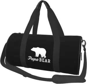 Papa Bear Convertible Garment Bag with Shoulder Strap, Carry on Garment Duffel Bag for Men Women - Rolling Foldable for Travel Luggage Bags (Black)