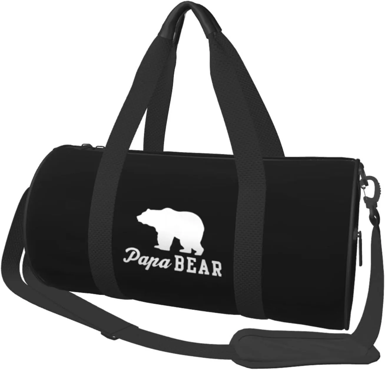 Papa Bear Convertible Garment Bag with Shoulder Strap, Carry on Garment Duffel Bag for Men Women - Rolling Foldable for Travel Luggage Bags (Black)