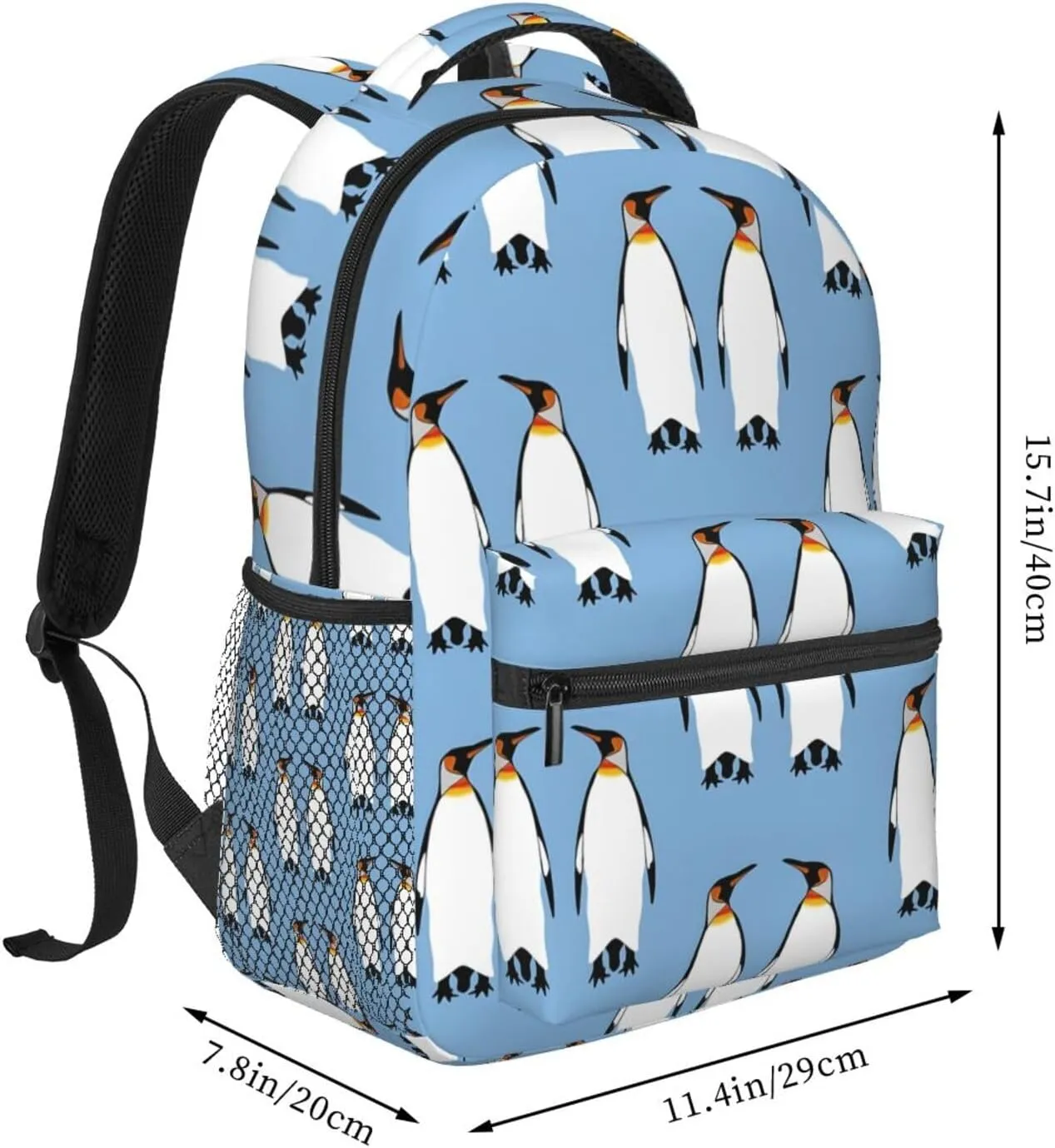 Penguin Travel Laptop Backpack Women Lightweight Backpack Adjustable College Backpack Fits 15.6 Inch Laptop Waterproof Travel Backpack for Men, Work, Travel, Women