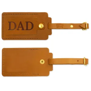 Personalized Leather Luggage Tag | Logo Customized Luggage Tags | Personalized Luggage Tags for Suitcases, Travel Tag | Travel Gifts for Women & Men, Handmade in the USA
