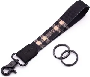 POCKT Lanyard for Keys Wristlet Strap Key Chain Holder for Men and Women - Cool Hand Wrist Lanyards for Keys and Wallets | Plaid