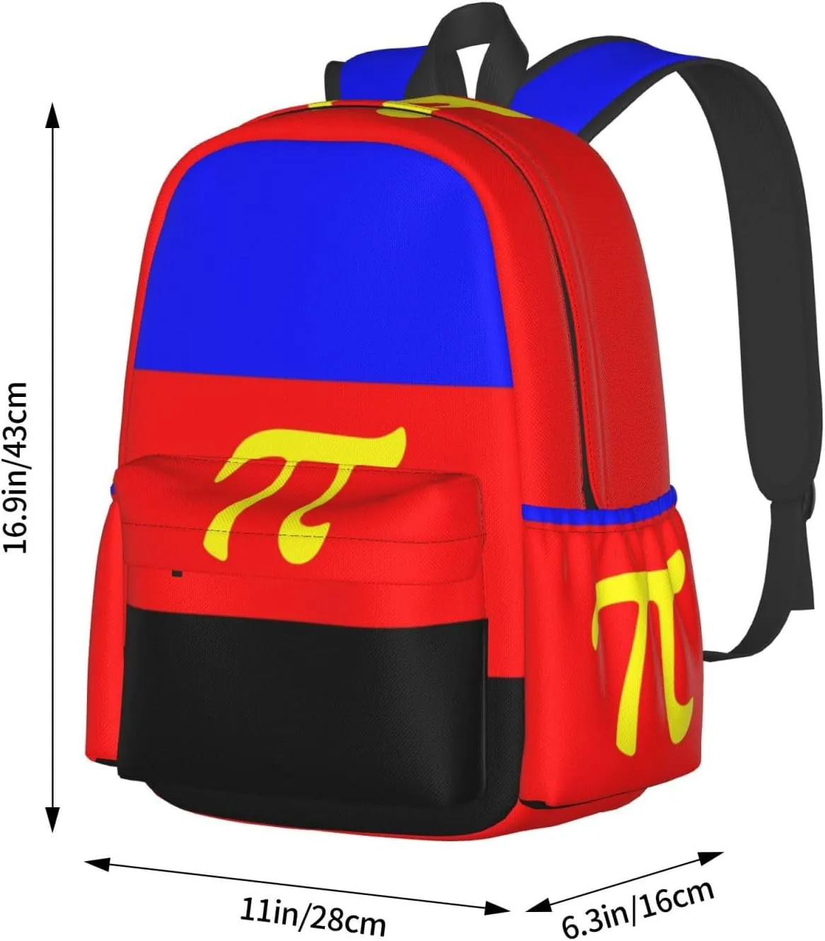 Polyamory Pride Flag Laptop Backpack Shoulder Bag Laptop Pack Travel Backpacks Commuter Back Pack Casual Daypack Bags With Side Pockets