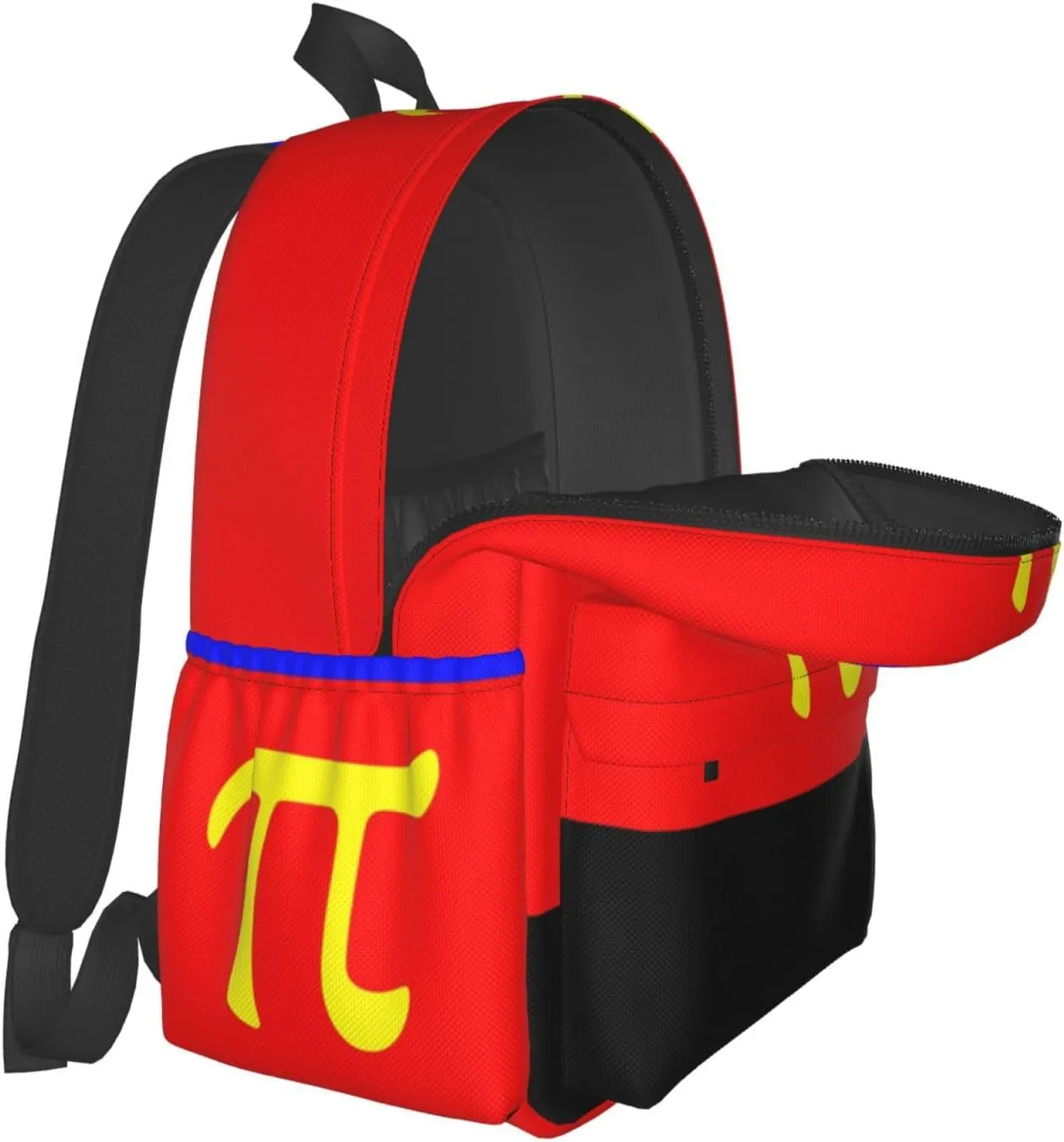 Polyamory Pride Flag Laptop Backpack Shoulder Bag Laptop Pack Travel Backpacks Commuter Back Pack Casual Daypack Bags With Side Pockets