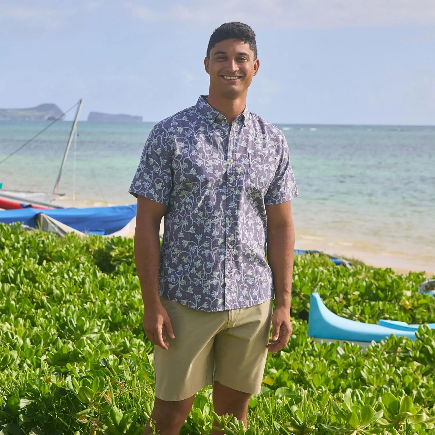 Reyn Spooner Men's Floral Hawaiian Aloha Shirt - Button Front