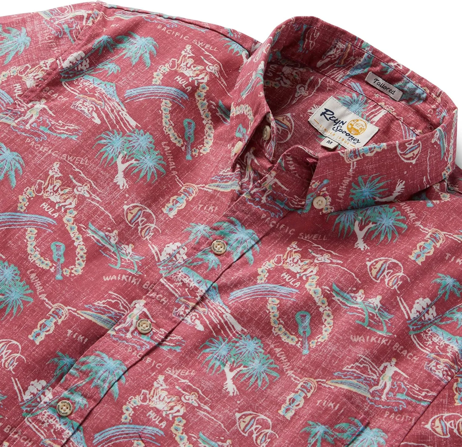 Reyn Spooner Oceanic Hawaiian Aloha Shirt - Tailored Button Front