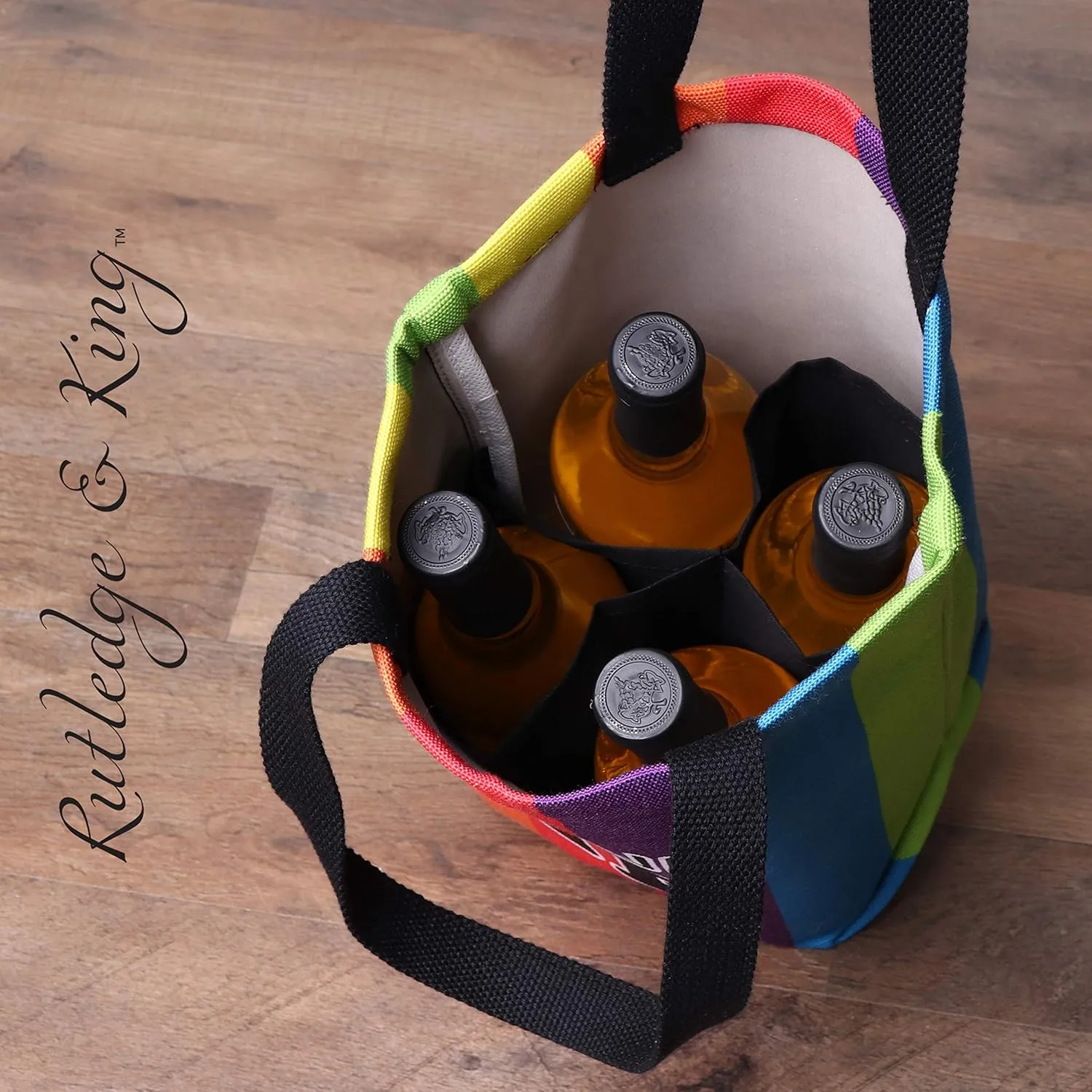 Rutledge & King Wine Purse - Reusable Wine Caddy and Tote - Gift Bag