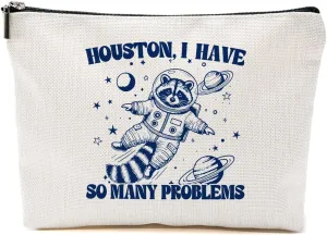 Sarcastic Raccoon Makeup Bag Funny Gifts Humor Cosmetic Bag Raccoon Gifts for Women Friend Sisters Cousin Zipper Pouchs Toiletry Bags for Camping Picnic Thanksgiving Christmas Friendship Gifts