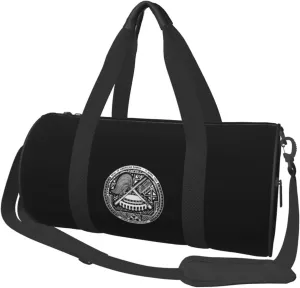 Seal of American Samoa Patriotic Convertible Garment Bag with Shoulder Strap, Carry on Garment Duffel Bag for Men Women - Rolling Foldable for Travel Luggage Bags (Black)