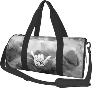 Shaka Aloha Hawaii Convertible Garment Bag with Shoulder Strap, Carry on Garment Duffel Bag for Men Women - Rolling Foldable for Travel Luggage Bags (Black)