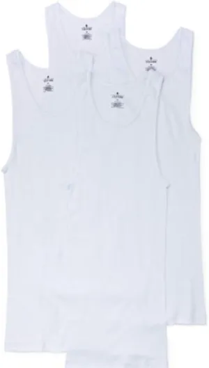 Stafford Essentials 3 Athletic Shirts 100% Combed Cotton Pack of 3 (Small) White