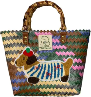 Straw Purses for Women 2025, Basket Purse, Tote Bags, Summer Beach Bag with Lining for Travel Vacation Dating Shopping