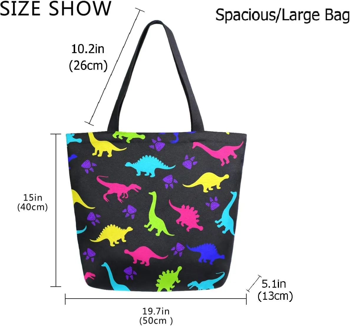Stylish Print Extra Large Shoulder Tote Bag for Beach Travel Weekender Gym Grocery Shopping