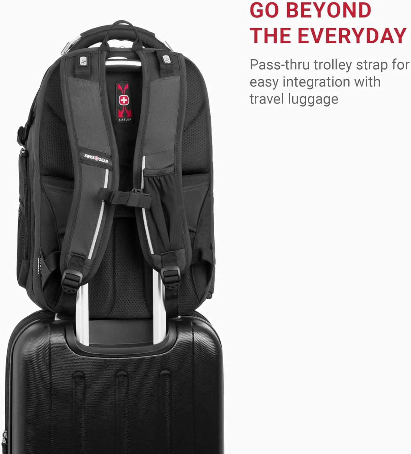 SwissGear Travel Tech Elite Laptop Backpack  Fits Laptops up to 16  ScanSmart TSA-Friendly Backpack with USB Port, Shoe Compartment & Organizer Pockets  Heather Grey