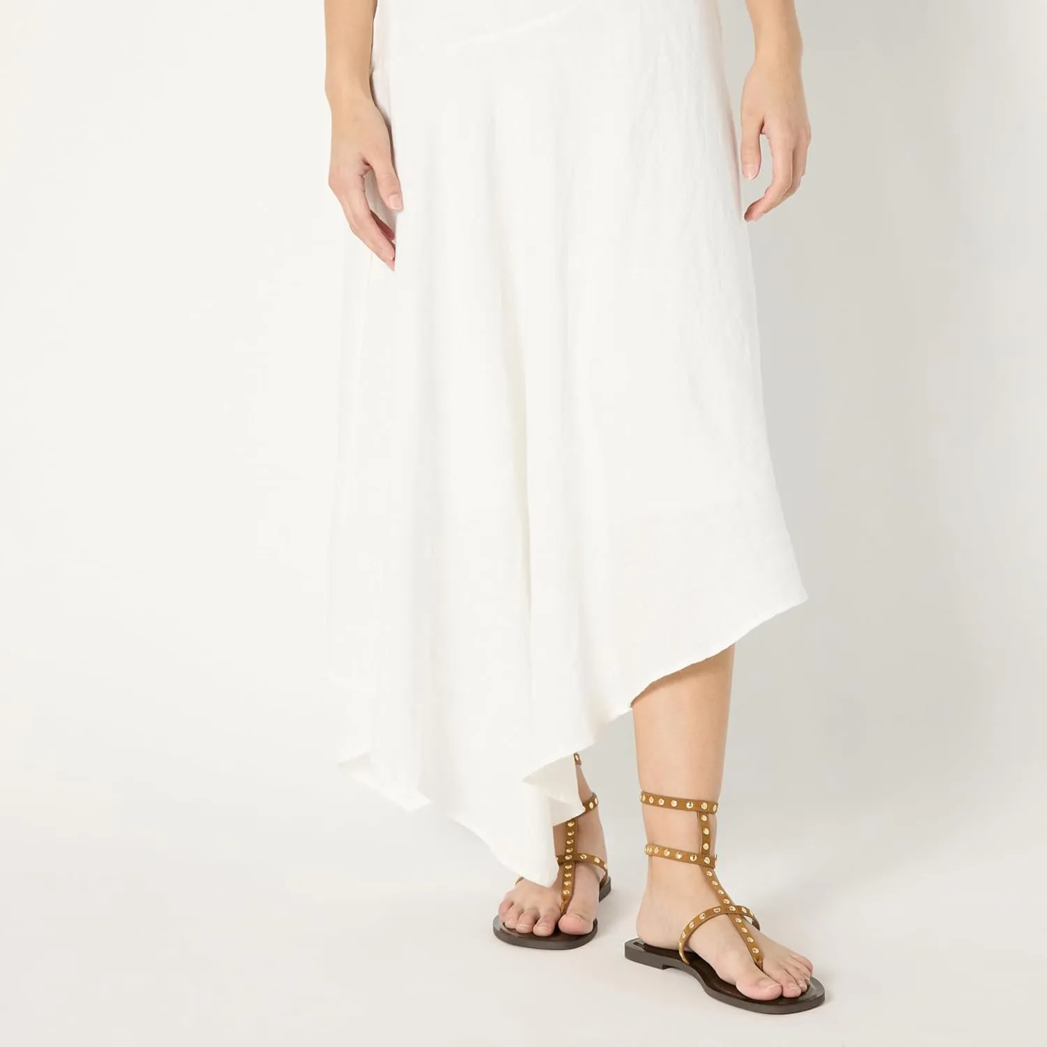 The Drop Women's Standard Ciga Halter Linen Maxi Dress