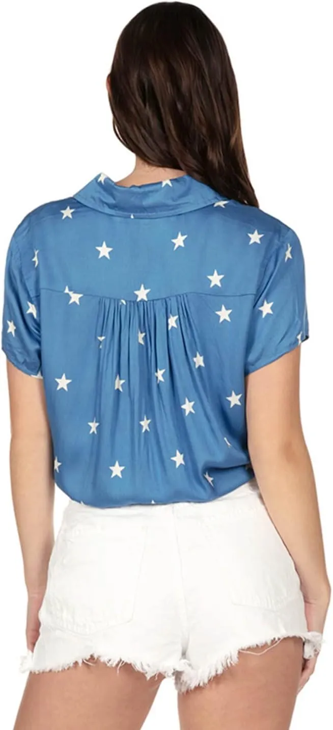 Tipsy Elves 4th of July Shirts for Women - Patriotic Women's Button Down Shirts