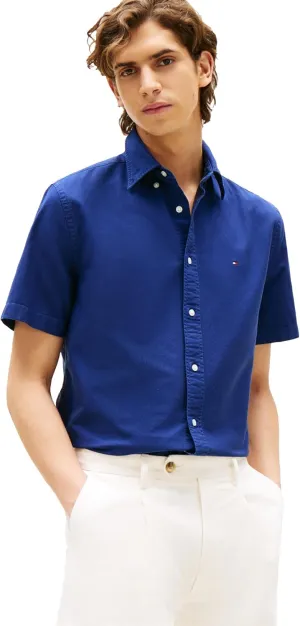 Tommy Hilfiger Short Sleeve Oxford Regular Fit, Men's Button Down Shirts