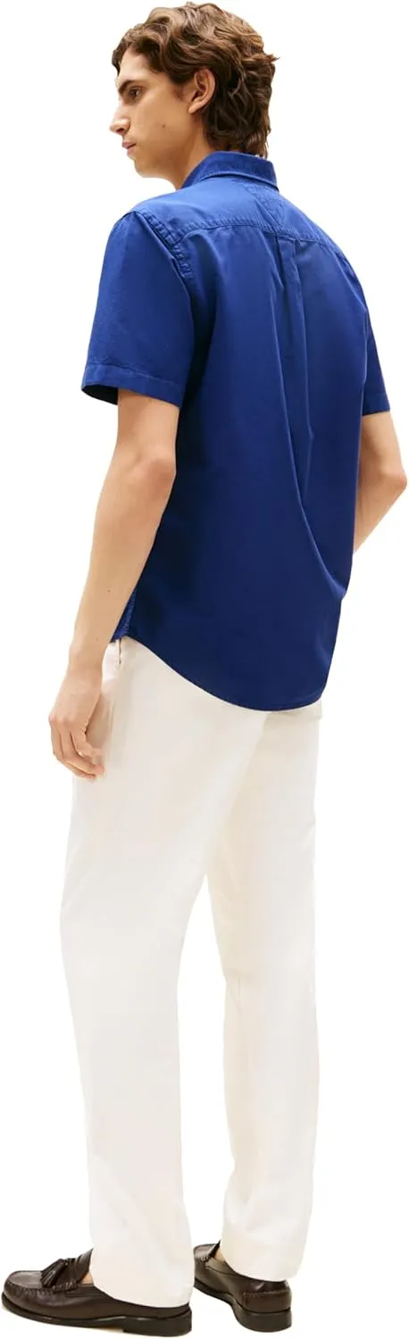 Tommy Hilfiger Short Sleeve Oxford Regular Fit, Men's Button Down Shirts