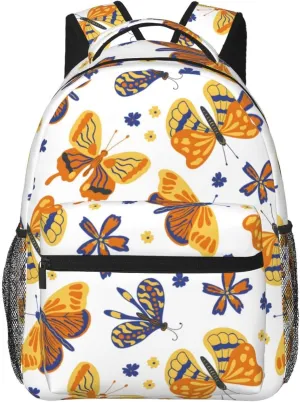 Travel Laptop Backpack for Women Lightweight College Backpack Adjustable Fits 15.6 Inch Laptop Bag Computer Bag for Men, Work, Gym - Butterfly