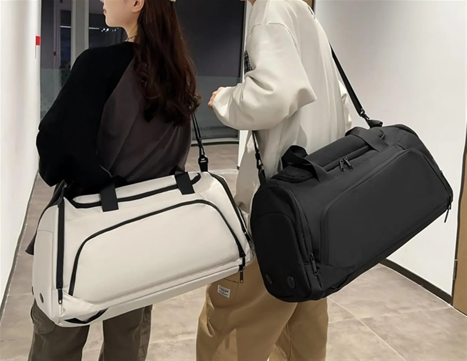 Weekender Travel Bag Carry On Garment Bag for Travel Gym,Convertible Garment Duffle Bag Suit Bags for Men Women Sport Gym Bag(A)