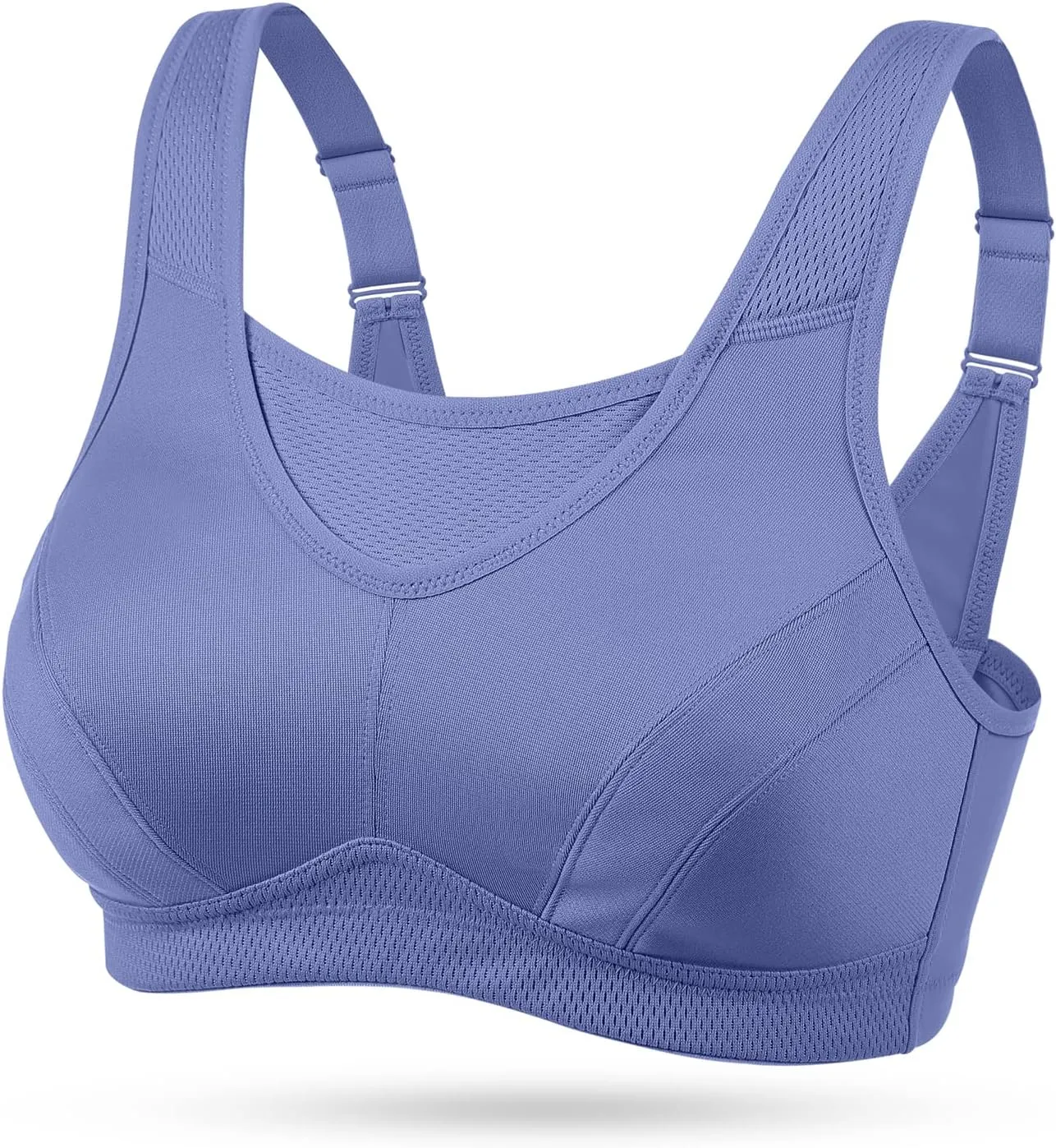 Wingslove High Impact Sports Bras for Women Plus Size Non Padded Wirefree Workout Bra Bounce Control
