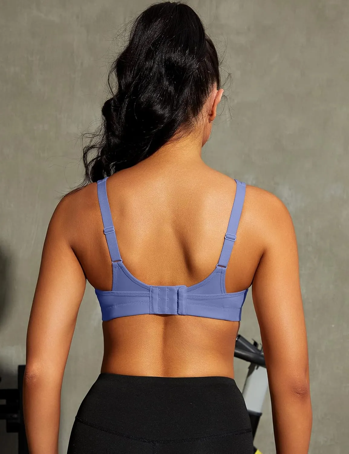 Wingslove High Impact Sports Bras for Women Plus Size Non Padded Wirefree Workout Bra Bounce Control