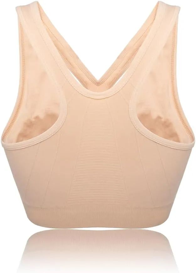 YEYELE Medium Support and Removable Pad Tank Top Racerback Post Surgery Sports Bras for Women
