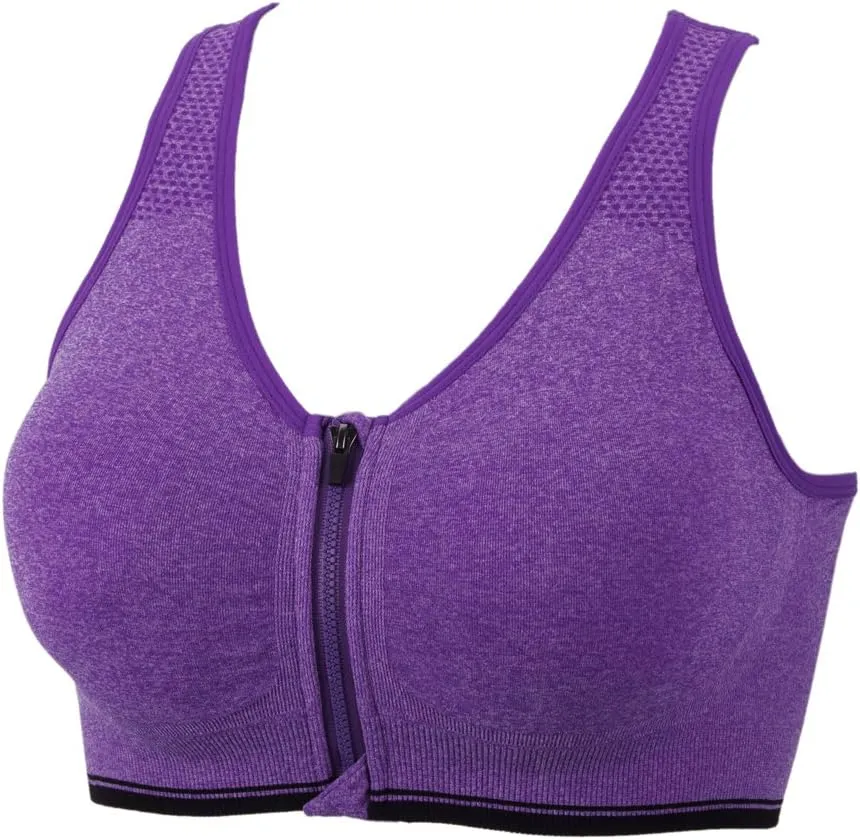 YEYELE Medium Support and Removable Pad Tank Top Racerback Post Surgery Sports Bras for Women