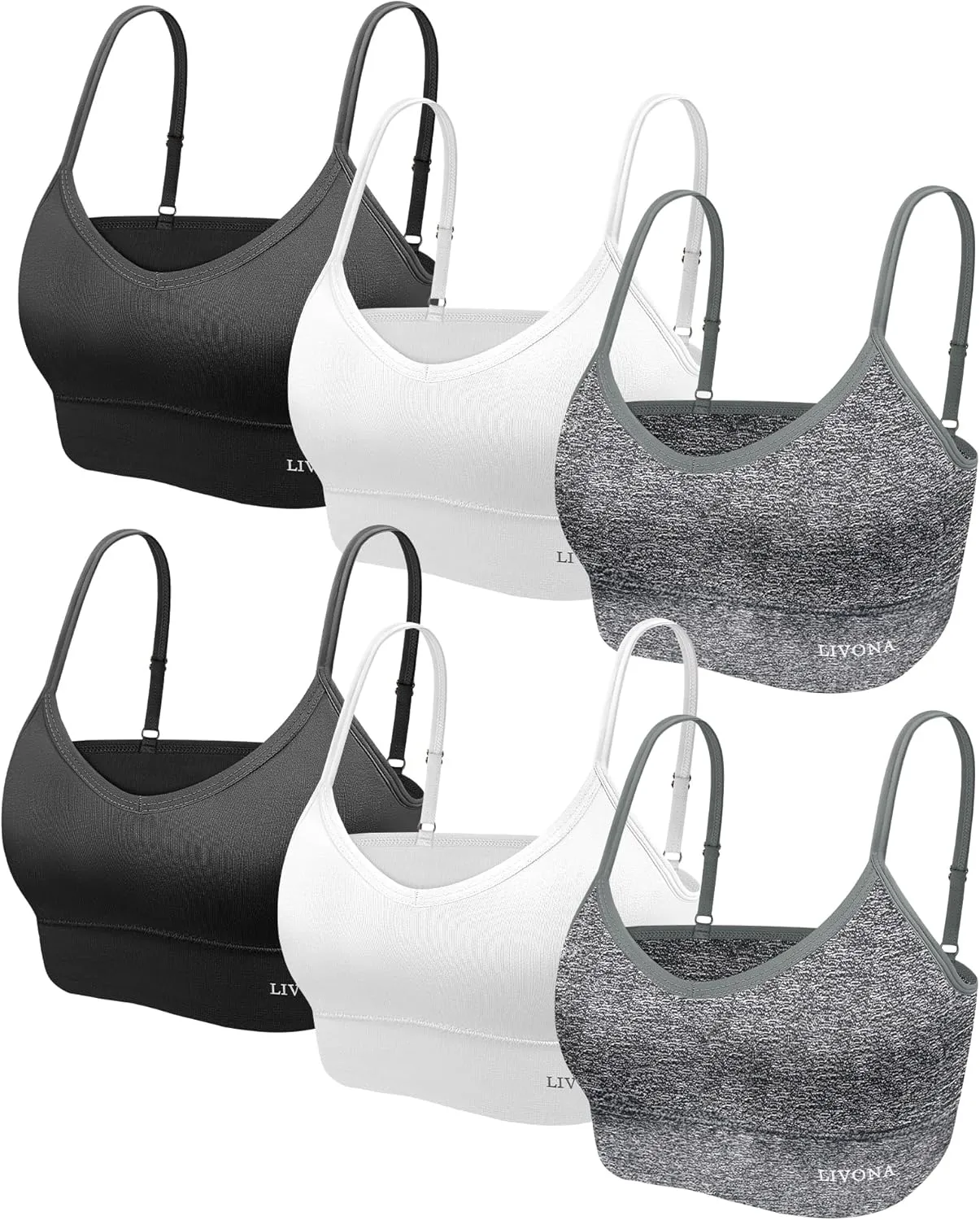 Youth Training Bras for Girls-Sports Bra, Wirefree Bra, Padded Everyday Bra Bralette,Crop Cami Tank Top (6-14)